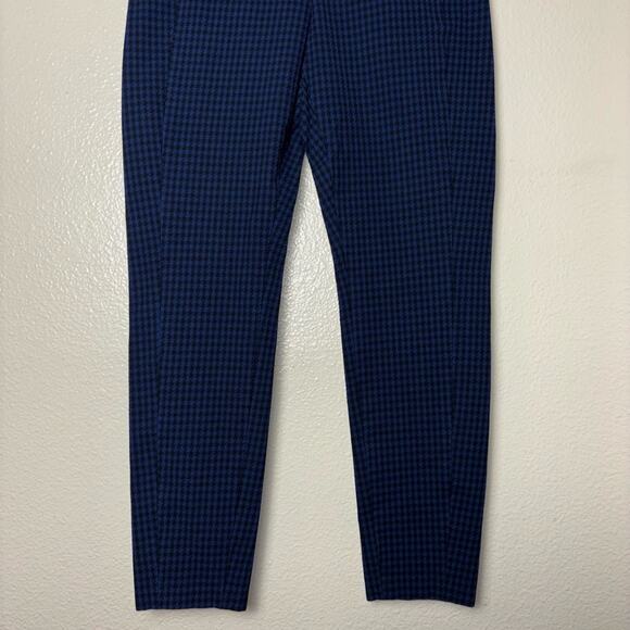 Banana Republic Devon Houndstooth Pants Woman's size 2 Navy Blue and Black - Picture 7 of 16